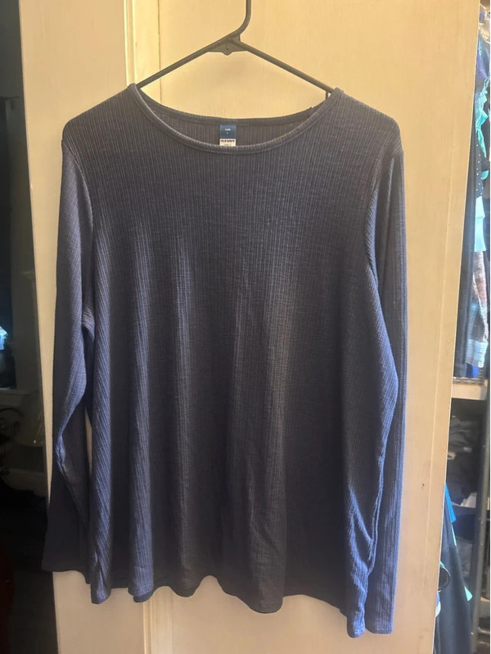 Old Navy Luxe blue long sleeve shirt size large